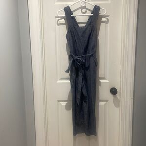 Banana Republic linen blend chambray jumpsuit SZ 0